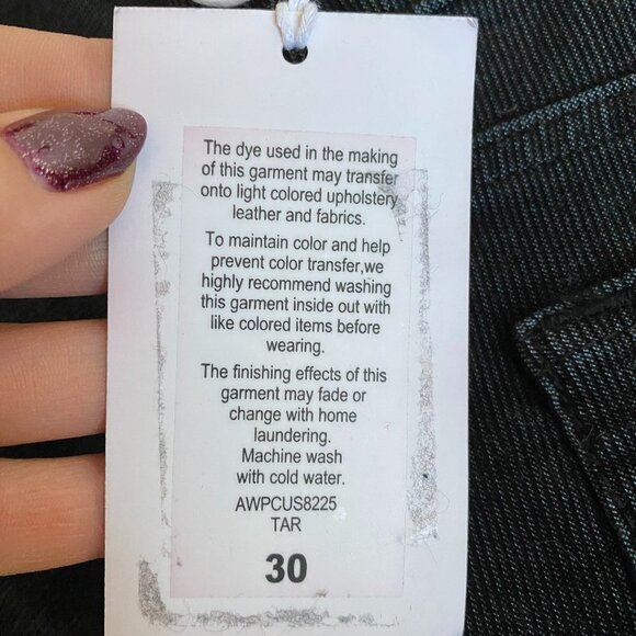 JOES Jeans BNWT Corduroy Pants 30 Black Straight - Picture 9 of 15